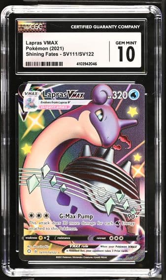 2021 #SV111/SV122 Lapras VMAX CGC 10 Shining Fates - English