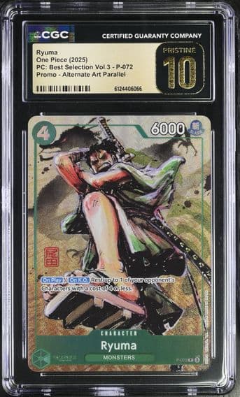 2025 #P-072 Ryuma CGC 10 Pristine Premium Collection Best Selection Vol.3 - English