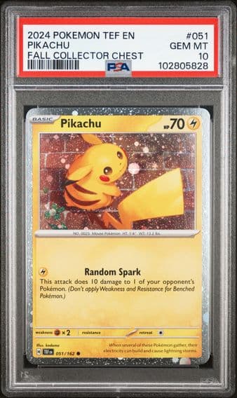 2024 #051 Pikachu PSA 10 Tef EN-Temporal Forces Pokemon