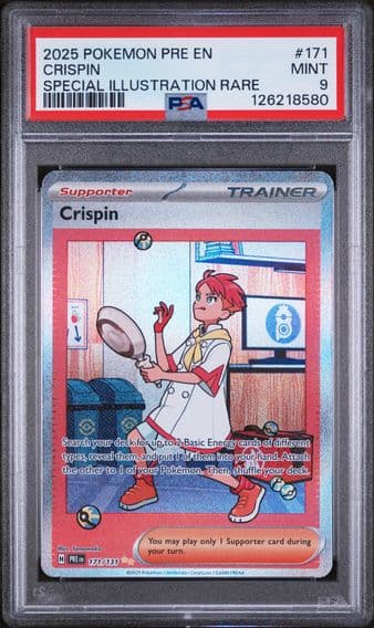 2025 #171 Crispin PSA 9 Pre EN-Prismatic Evolutions