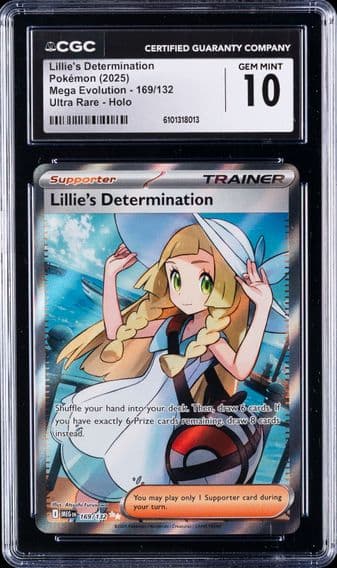 2025 #169 Lillie's Determination CGC 10 Mega Evolution - MEG EN - English Pokemon