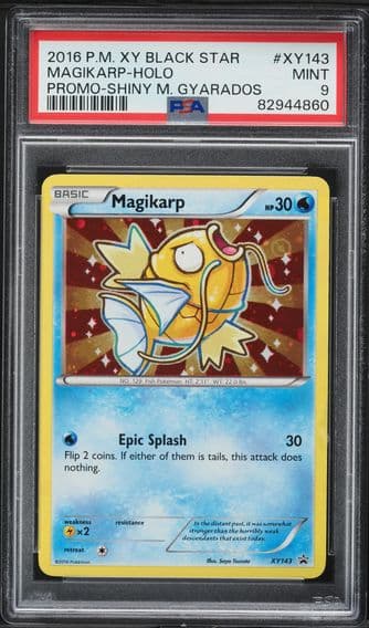 2016 #XY143 Magikarp-Holo PSA 9 XY Black Star Promo Pokemon