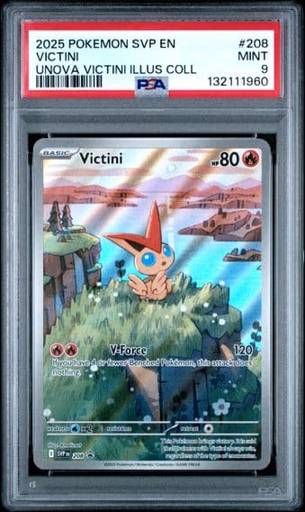 2025 #208 Victini PSA 9 Svp EN-SV Black Star Promo Pokemon