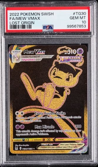 2022 #TG30 Full Art/Mew Vmax PSA 10 Sword & Shield Lost Origin Pokemon