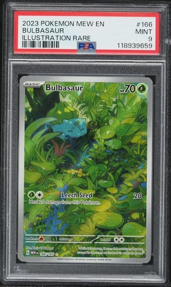 2023 #166 Bulbasaur PSA 9 Mew EN-151 Pokemon