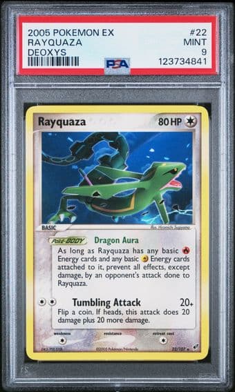 2005 #22 Rayquaza PSA 9 EX Deoxys Pokemon