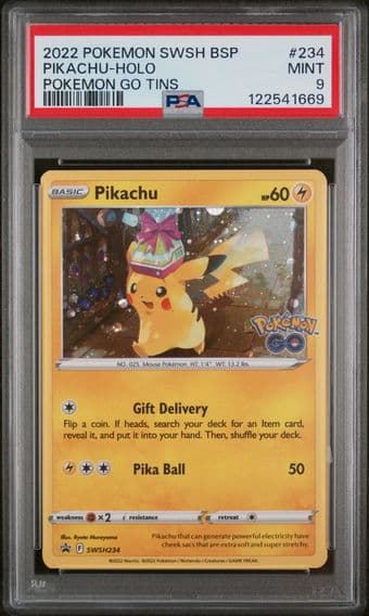 2022 #234 Pikachu-Holo PSA 9 Swsh Black Star Promo Pokemon