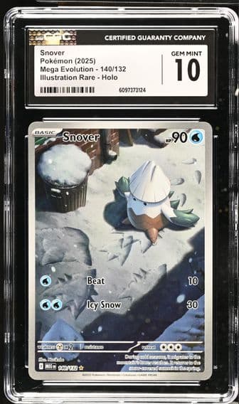 2025 #140 Snover CGC 10 Mega Evolution - MEG EN - English