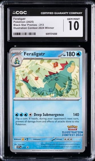 2023 #213 Feraligatr CGC 10 Black Star Promos - Scarlet & Violet SVP EN - English Pokemon