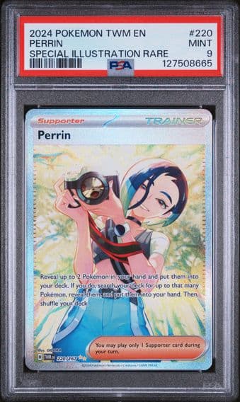 2024 #220 Perrin PSA 9 Twm EN-Twilight Masquerade Pokemon