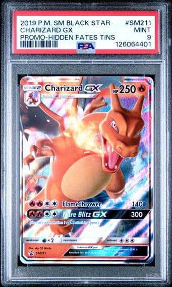 2019 #SM211 Charizard GX PSA 9 SM Black Star Promo Pokemon