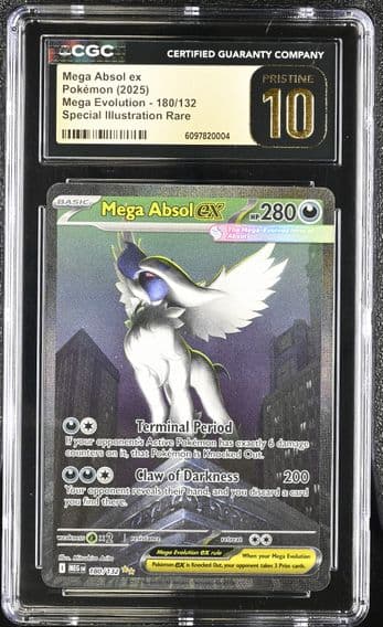 2025 #180 Mega Absol ex CGC 10 Pristine Mega Evolution - MEG EN - English