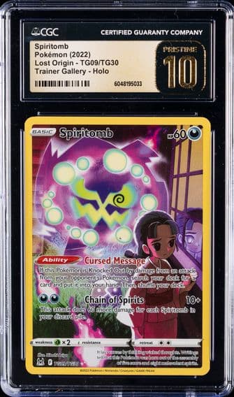 2022 #TG09 Full Art/Spiritomb CGC 10 Pristine Sword & Shield Lost Origin Pokemon