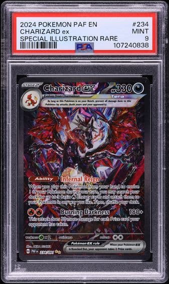 2024 #234 Charizard ex PSA 9 Paldean Fates - PAF EN - English Pokemon