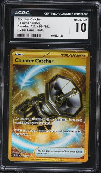 2023 #264 Counter Catcher CGC 10 Par EN-Paradox Rift Pokemon