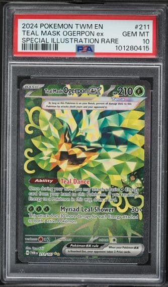 2024 #211 Teal Mask Ogerpon EX PSA 10 Twm EN-Twilight Masquerade Pokemon