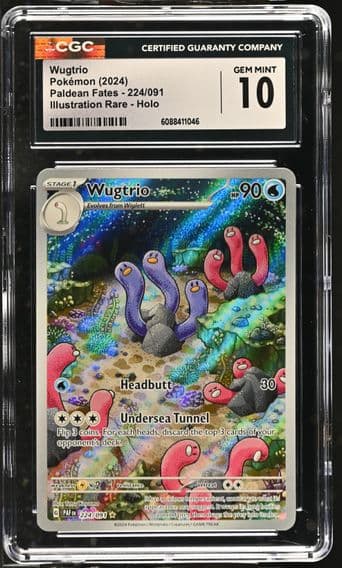 2024 #224 Wugtrio CGC 10 Paldean Fates - PAF EN - English