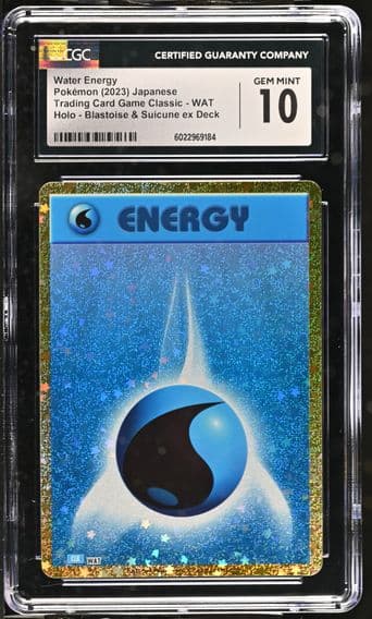 2023 #WAT Water Energy CGC 10 Trading Card Game Classic - CLF, CLL, CLK - Japanese