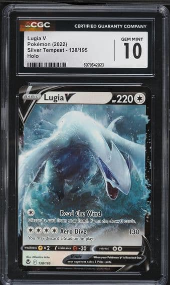 2022 #138 Lugia V CGC 10 Sword & Shield Silver Tempest Pokemon