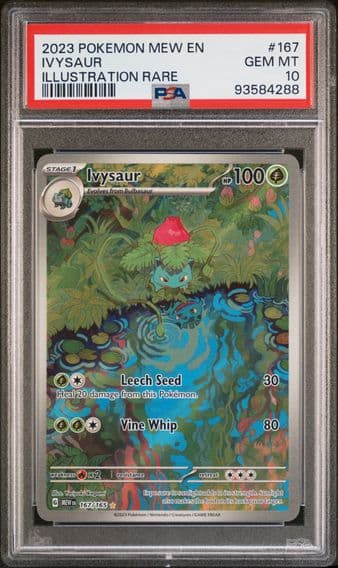 2023 #167 IVYSAUR PSA 10 POKEMON MEW EN-151 | ILLUSTRATION RARE