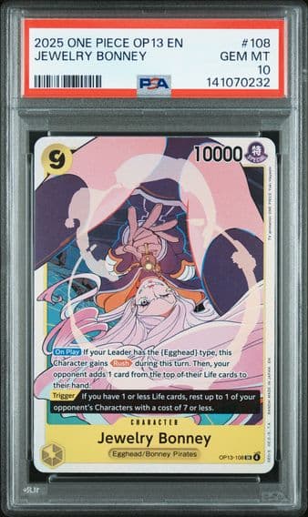 2025 #108 Jewelry Bonney PSA 10 OP13-Carrying on His Will One Piece