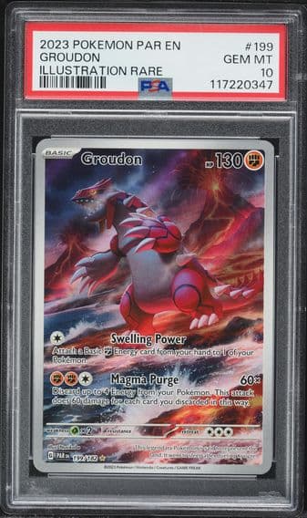 2023 #199 Groudon PSA 10 Par EN-Paradox Rift Pokemon