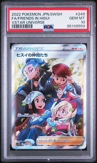 2022 #249 Full Art/Friends in Hisui PSA 10 Japanese Sword & Shield Vstar Universe Pokemon