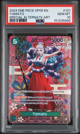 2023 #121 Yamato PSA 10 One Piece OP05-Awakening of the New Era