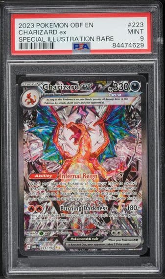 2023 #223 Charizard EX PSA 9 Obf EN-Obsidian Flames Pokemon