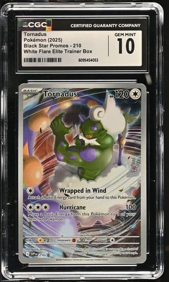 2025 #210 Tornadus CGC 10 Black Star Promos - Scarlet & Violet SVP EN - English