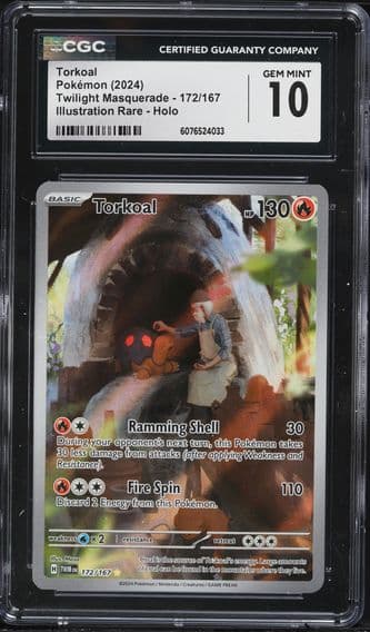 2024 #172 Torkoal CGC 10 Twm EN-Twilight Masquerade Pokemon