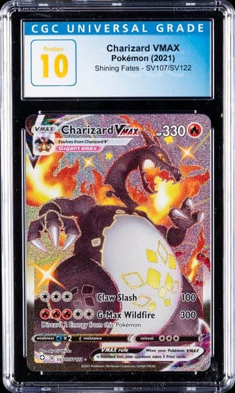 2021 #SV107 Charizard VMAX CGC 10 Pristine Shining Fates - English Pokemon