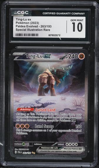 2023 #263 Ting-LU EX CGC 10 Pal EN-Paldea Evolved Pokemon