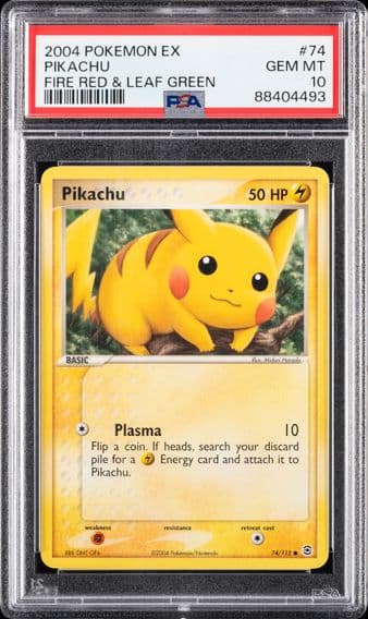 2004 #74 Pikachu PSA 10 EX Fire Red & Leaf Green Pokemon