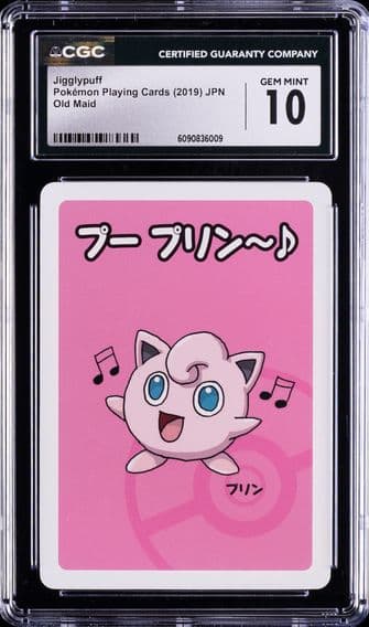 2019 #NA Jigglypuff CGC 10 Old Maid Pokemon