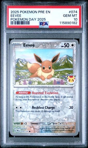 2025 #74 Eevee PSA 10 Pre EN-Prismatic Evolutions Pokemon