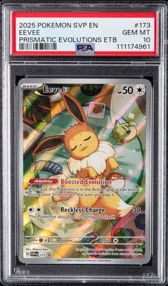 2025 #173 Eevee PSA 10 Svp EN-SV Black Star Promo Pokemon