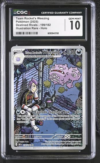 2025 #199 Team Rocket's Weezing CGC 10 Destined Rivals - DRI EN - English