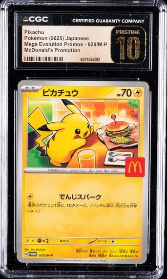 2025 #020/M-P Pikachu CGC 10 Pristine Mega Evolution Promos - Japanese Pokemon