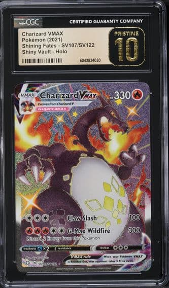 2021 #SV107/SV122 Charizard VMAX CGC 10 Pristine Shining Fates - English Pokemon