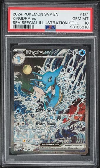 2024 #131 Kingdra EX PSA 10 Svp EN-SV Black Star Promo Pokemon