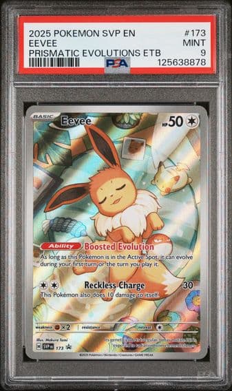 2025 #173 Eevee PSA 9 Svp EN-SV Black Star Promo
