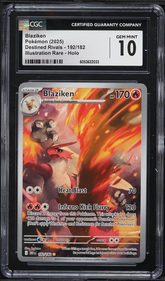 2025 #192 Blaziken CGC 10 Dri EN-Destined Rivals Pokemon
