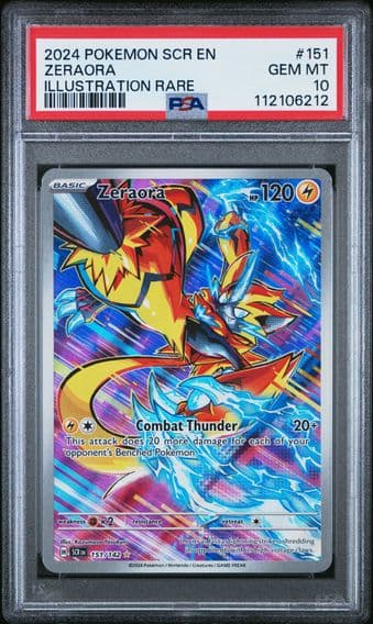 2024 #151 Zeraora PSA 10 Scr EN-Stellar Crown Pokemon