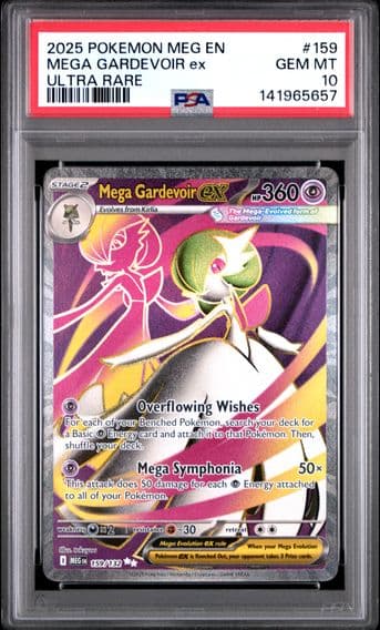 2025 #159 Mega Gardevoir EX PSA 10 Meg EN-Mega Evolution Pokemon