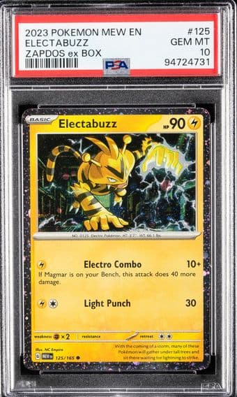 2023 #125 Electabuzz PSA 10 Mew EN-151 Pokemon