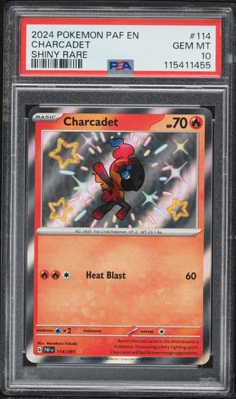 2024 #114 Charcadet PSA 10 Paf EN-Paldean Fates Pokemon