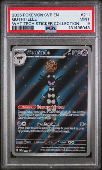 2025 #211 Gothitelle PSA 9 Svp EN-SV Black Star Promo
