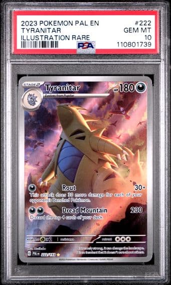2023 #222 Tyranitar PSA 10 Pal EN-Paldea Evolved Pokemon