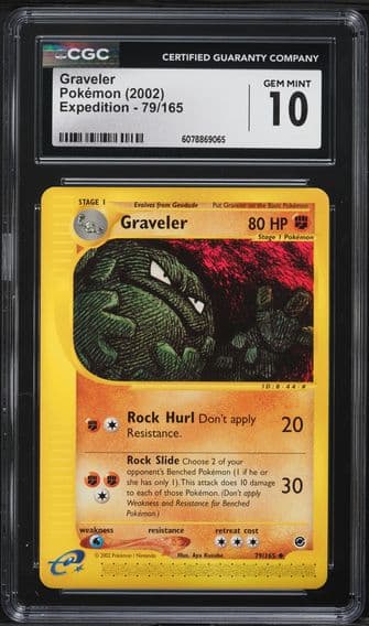 2002 #79 Graveler CGC 10 Expedition Pokemon